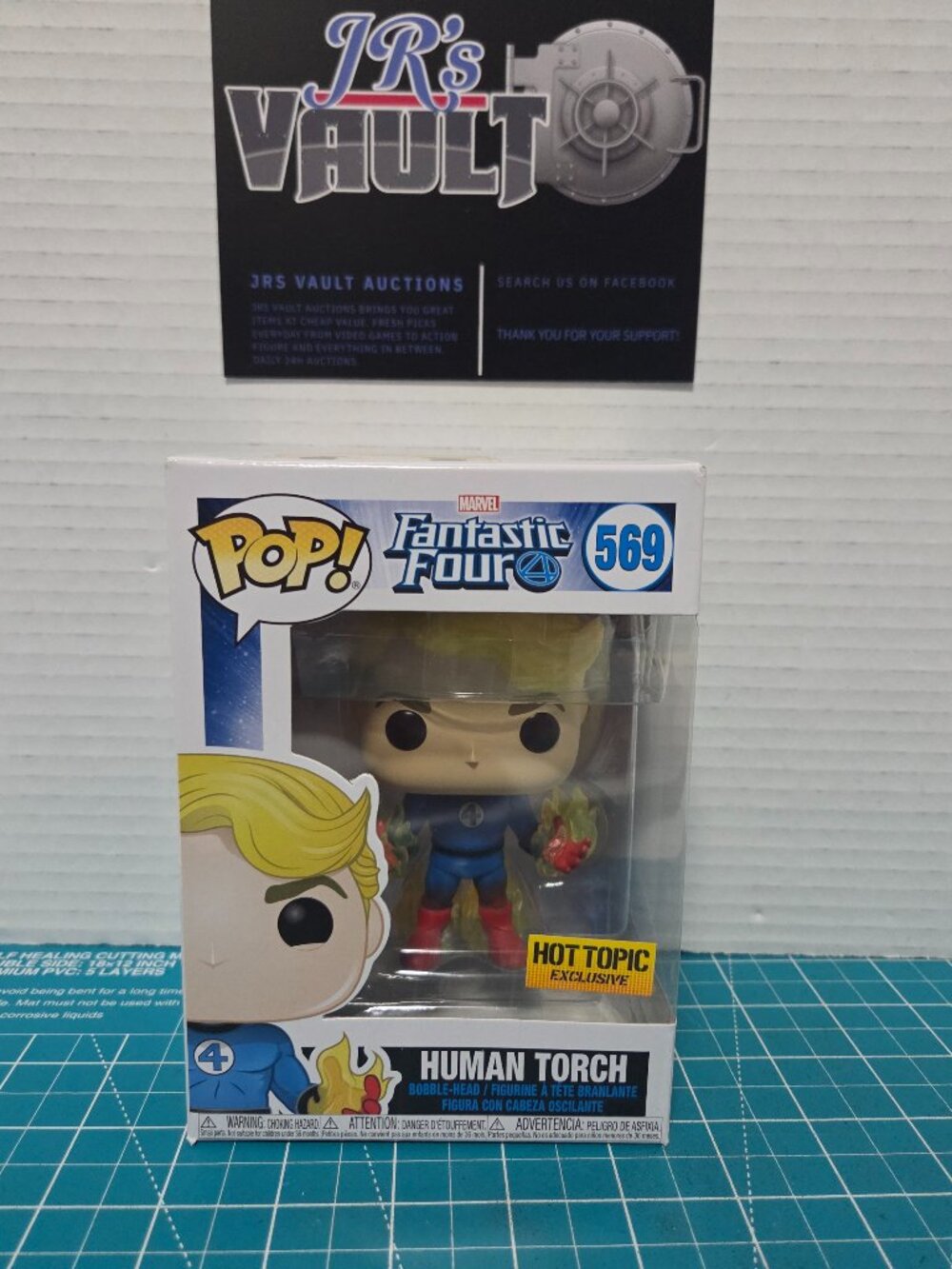 Funko POP Marvel Fantastic Four Human Torch Hot Topic 569 Vinyl Figure